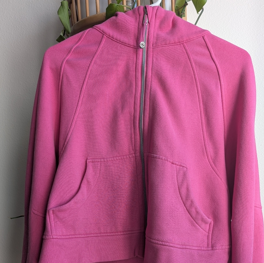 Lululemon Sonic Pink Over-Sized Full-Zip Scuba